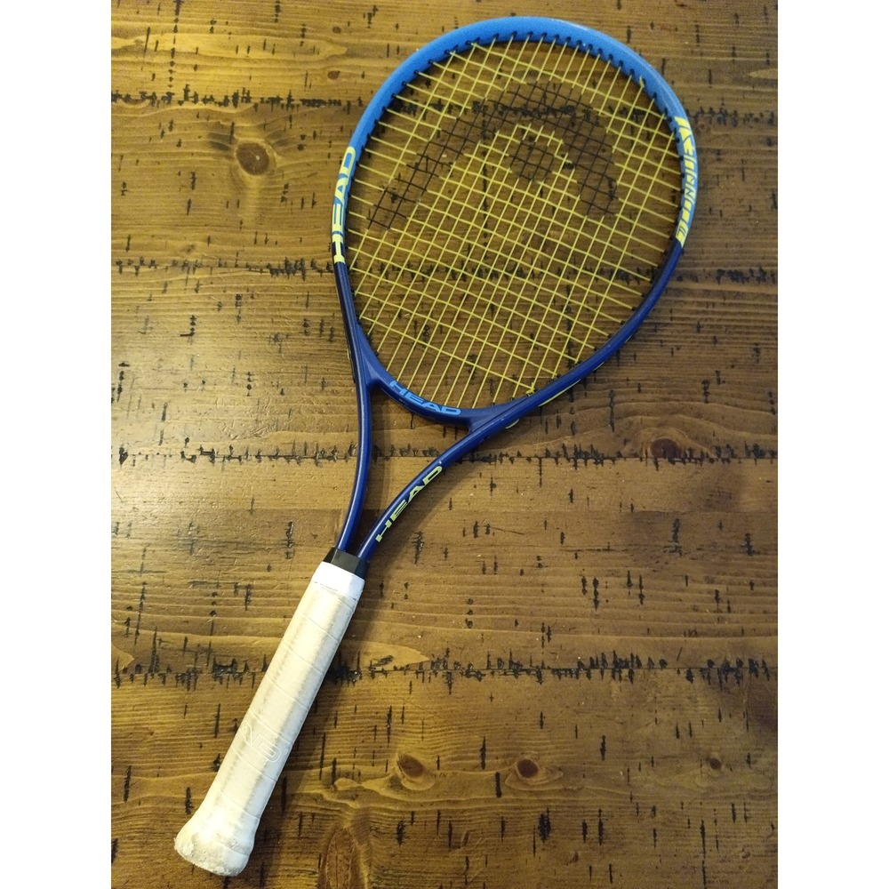 Head Ti.Conquest Nano Titanium Tennis Racquet Blue Yellow 4 3/8 Grip L3 999801